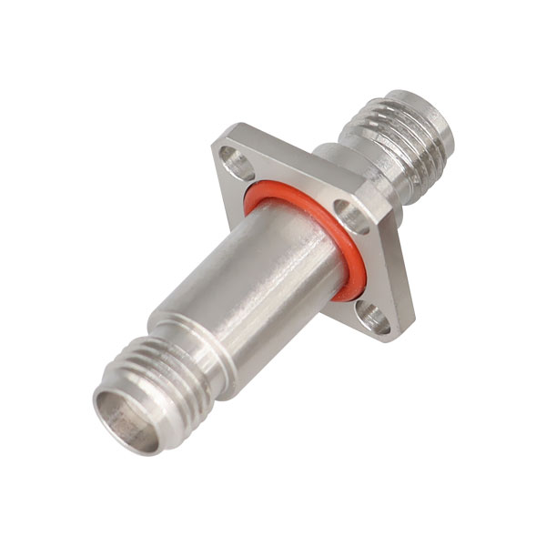 2.92母头转2.92母头 40GHz 穿墙式防水高频转接器