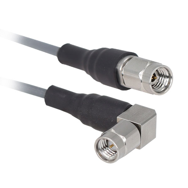 SSMA公头转SMA弯公头 DC-18GHz 高频连接线