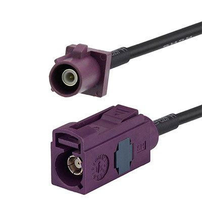 Fakra D公头转Fakra D母头转接线